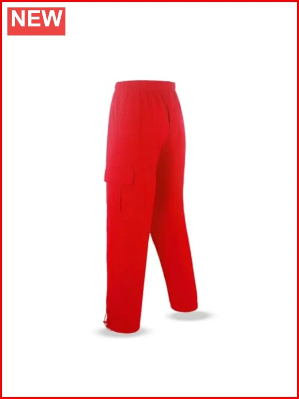 Men's Fleece Cargo Sweatpants Loose Multi-Pocket Tall Big Size